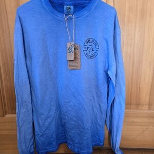 Surf Style Gradient Blue Long Sleeve Tee